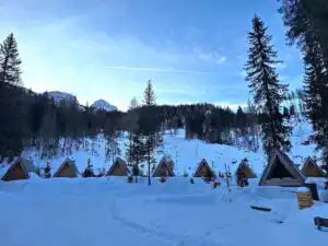 dolomites in winter